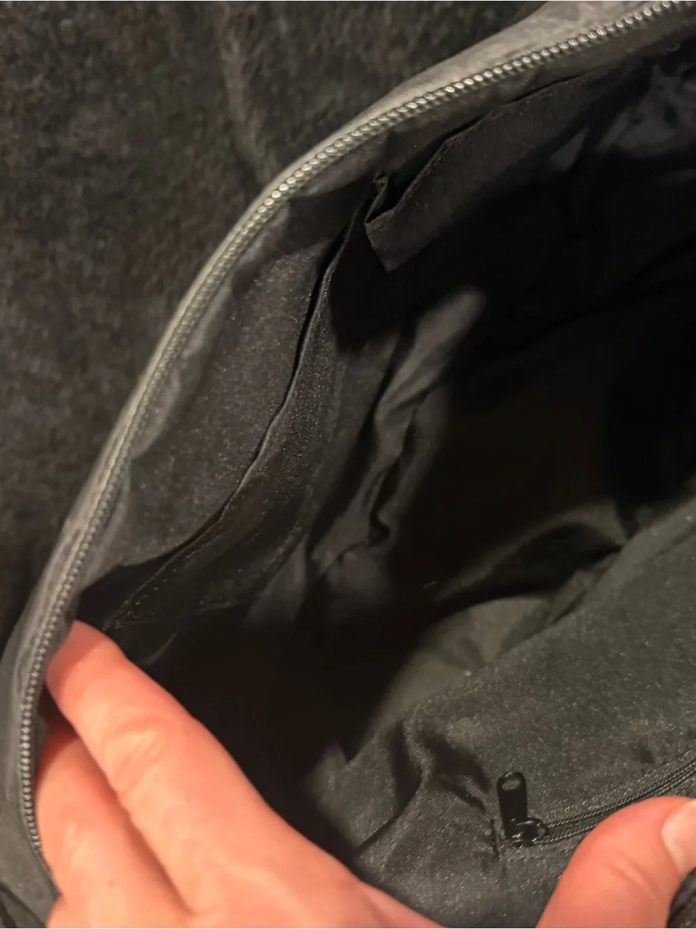 Superdry Black Messenger Bag with Orange Branding